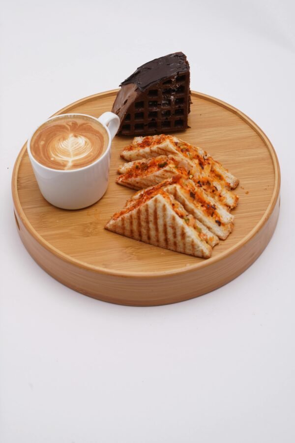 Plateau de service artisanal en bois d’olivier