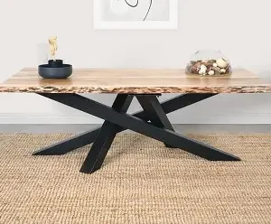 Table basse en bois massif naturel