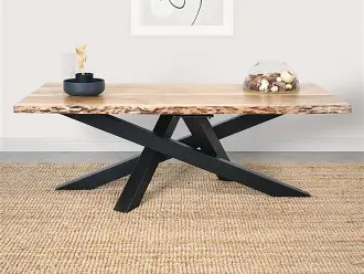 Table basse en bois massif naturel